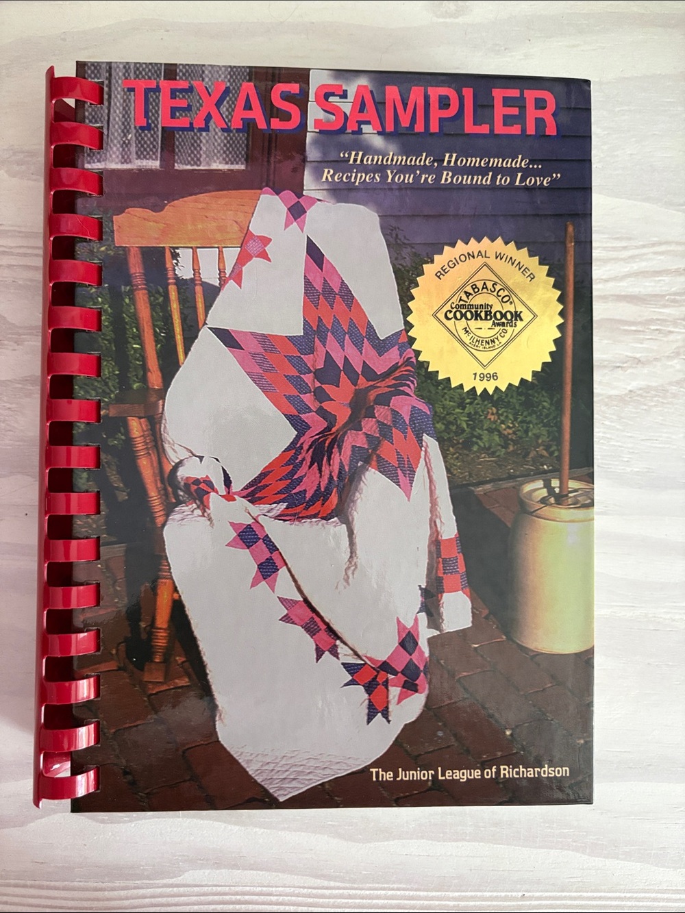 Texas Sampler Cookbook Junior League of Richardson 1995 Spiral Bound Vintage